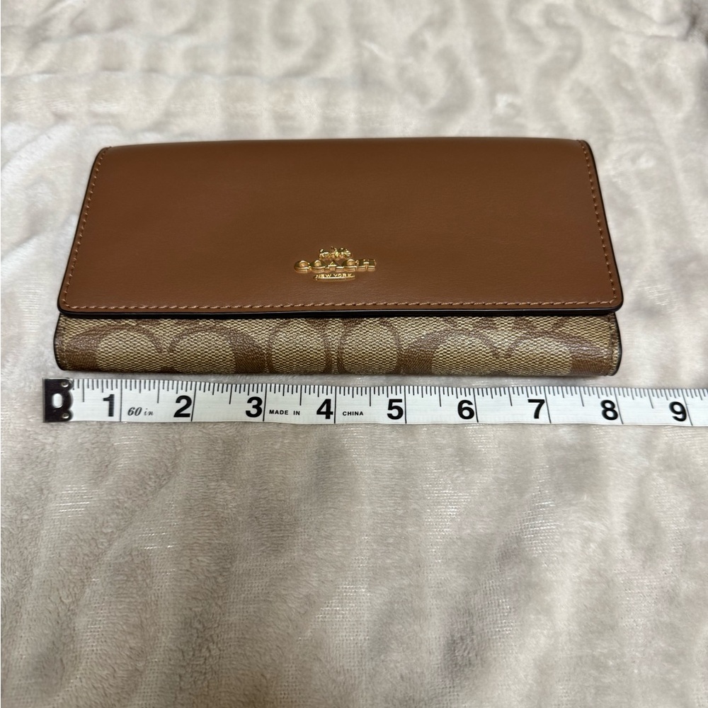 Coach Tan and Brown Signature Crossbody Bag and Wallet Set - Picture 15 of 15